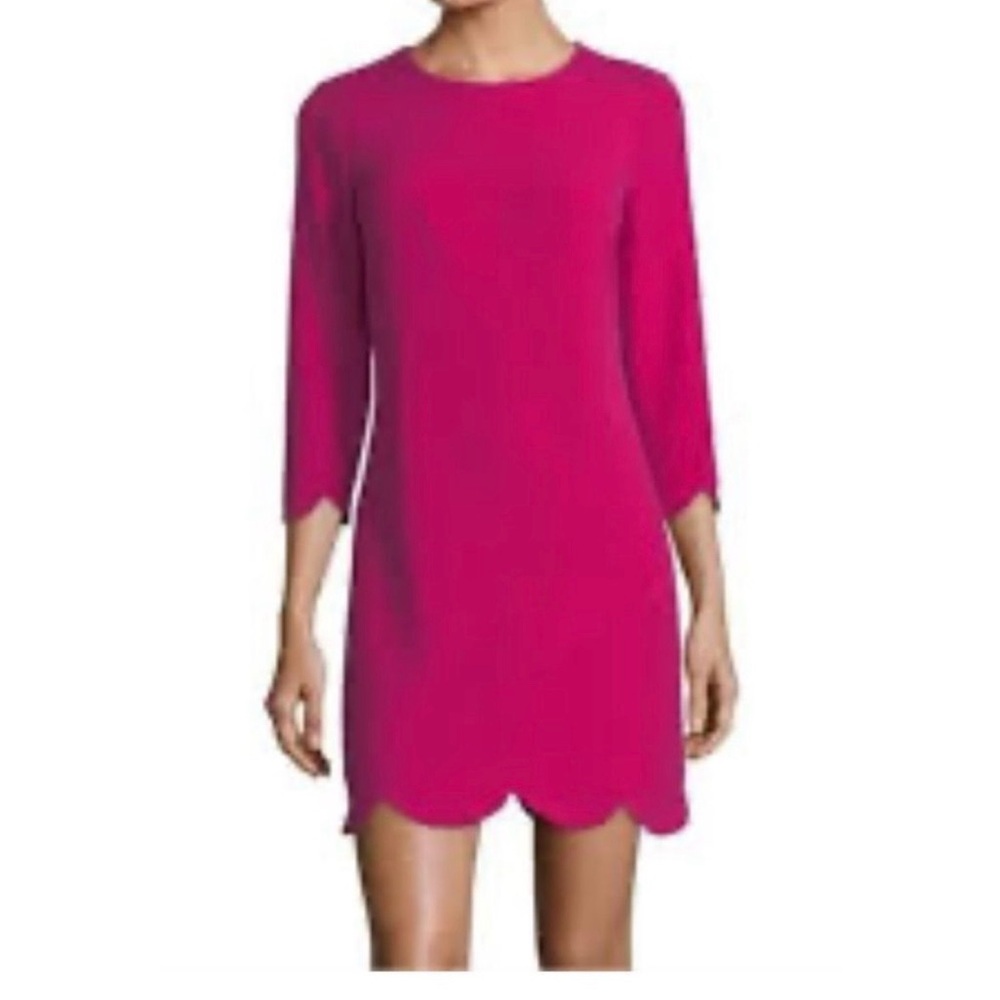 Shoshanna Fuchsia Long Sleeve Dress